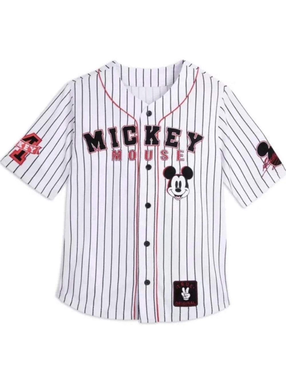 Disney Parks Mickey Mouse #28 Adult Baseball Jersey  Size Lg NWT
